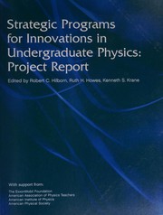 Cover of Strategic programs for innovations in undergraduate physics by American Association of Physics Teachers