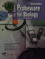 Front cover of Probeware for biology by Glencoe/McGraw-Hill