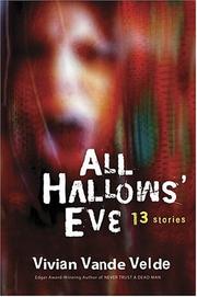 Front cover of All Hallows' Eve by Vivian Vande Velde