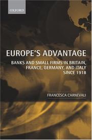 Front cover of Europe's Advantage by Francesca Carnevali