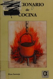 Front cover of Diccionario de cocina by Elena Santonja