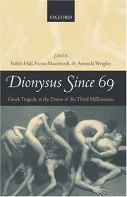 Cover of Dionysus since 69 by Edith Hall