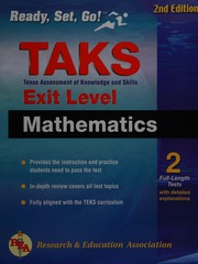 Front cover of TAKS Mathematics, exit level by Research and Education Association