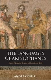 Front cover of The languages of Aristophanes by Andreas Willi