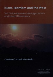 Front cover of Islam, Islamism and the West by Caroline Cox