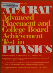 Cover of Advanced placement and college board achievement test in physics by Arco Publishing Company.