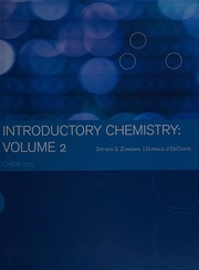 Front cover of Introductory chemistry, volume 2 by Steven S. Zumdahl