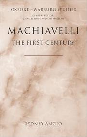 Cover of Machiavelli - The First Century by Sydney Anglo