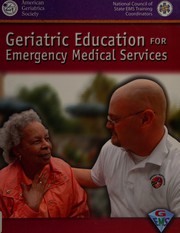 Front cover of Geriatric education for emergency medical services by David R. Snyder