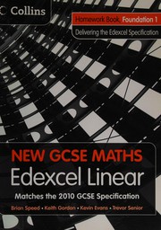 Cover of New GCSE maths Edexcel linear by Brian Speed