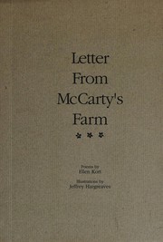 Cover of Letter from McCarty's farm by Ellen Kort