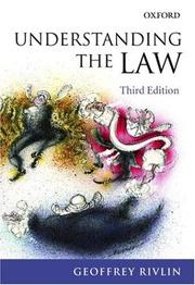 Cover of Understanding the law by Geoffrey Rivlin