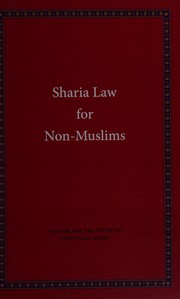 Front cover of Sharia law for the non-Muslim by Bill Warner