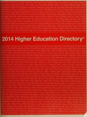 Front cover of 2014 higher education directory by Higher Education Publications
