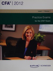 Cover of Practice exams for the 2012 CFA exam by Institute of Chartered Financial Analysts