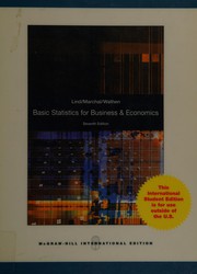 Front cover of Basic statistics for business & economics by Douglas A. Lind