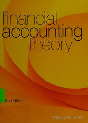 Front cover of Financial accounting theory by William R. Scott