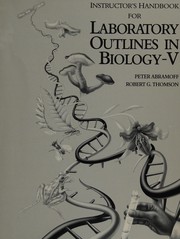 Front cover of Instructor's handbook for laboratory outlines in biology-V by Peter Abramoff