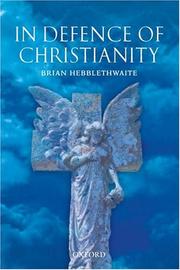 Front cover of In Defence of Christianity by Brian Hebblethwaite