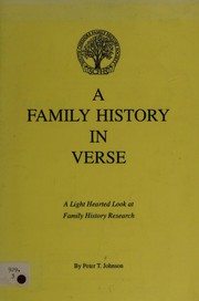 Front cover of A family history in verse by Peter T. Johnson