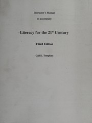 Front cover of Instructor's manual to accompany Literacy for the 21st century by Gail E. Tompkins
