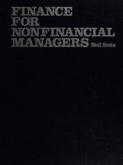 Cover of Finance for nonfinancial managers by Neil Seitz