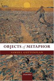 Front cover of Objects of metaphor by Samuel D. Guttenplan