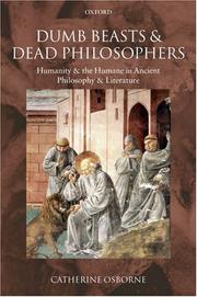 Cover of Dumb Beasts and Dead Philosophers by Catherine Osborne