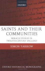 Cover of Saints and their communities by Simon Yarrow