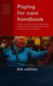 Front cover of Paying for care handbook by Helen Winfield