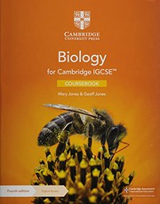 Front cover of Cambridge IGCSE™ Biology Coursebook with Digital Access by Mary Jones