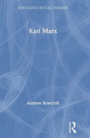 Cover of Karl Marx by Andrew Rowcroft