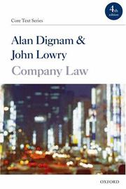 Cover of Company Law by John Lowry