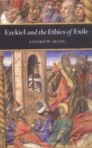 Cover of Ezekiel and the Ethics of Exile (Oxford Theological Monographs) by Andrew Mein