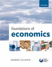Front cover of Foundations of Economics by Andrew Gillespie
