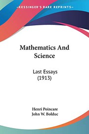Front cover of Mathematics and science by Henri Poincaré