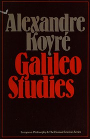 Front cover of Études galiléennes by Alexandre Koyré