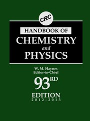 Cover of CRC Handbook of Chemistry and Physics, 93rd Edition by William M. Haynes