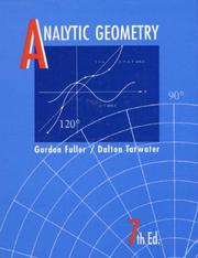 Cover of Analytic geometry by Gordon Fuller