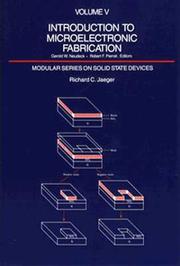 Cover of Introduction to microelectronic fabrication by Richard C. Jaeger