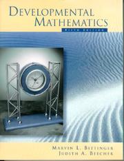 Cover of Developmental mathematics by Marvin L. Bittinger