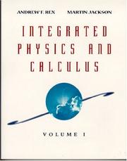 Cover of Integrated physics and calculus by Andrew F. Rex