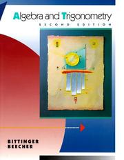 Cover of Algebra & Trigonometry by Marvin L. Bittinger