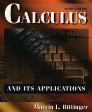 Cover of Calculus by Marvin L. Bittinger
