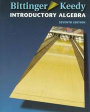 Cover of Introductory algebra by Marvin L. Bittinger