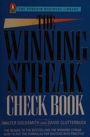 Front cover of The winning streak check book by Walter Goldsmith