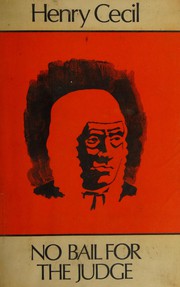 Front cover of No bail for the judge by Henry Cecil