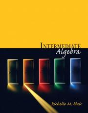 Front cover of Intermediate Algebra (Blair Developmental Mathematics Series) by Richelle M. Blair