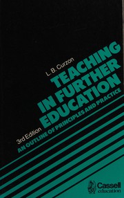 Front cover of Teaching in further education by L. B. Curzon