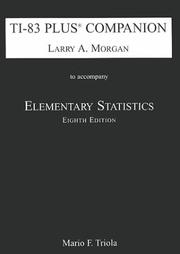Cover of Elementary Statistics by Larry A. Morgan